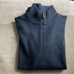 Ralph Lauren Dark Blue Zip-Up Sweater